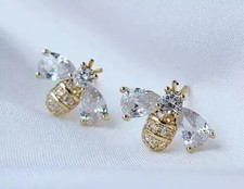 Orecchini a perno ape miele