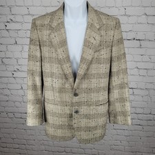 Cappotto sportivo blazer Texitaly Gina Lebole beige seta lana tweed made in Italy taglia 36