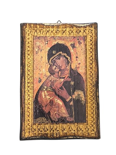 Icona sacra madonna con - madonna,