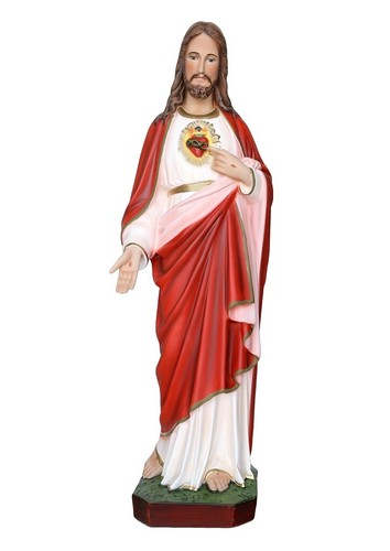 Statua sacro cuore gesù cm - sacro,