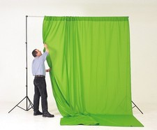 Chroma key screen green completo con cavalletti