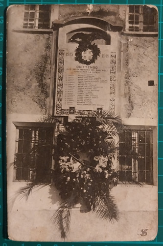 Foto ww1 targa quittengo - foto,