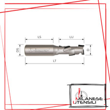 Fresa pantografo in diamante d.20x35 Dx Att.20x50 Z1+1(4)Lt.95 Milanese Utensili