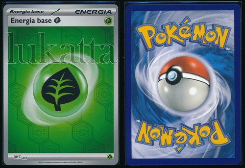 Carta pokémon energia erba - pokémon,