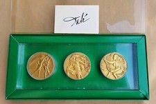SALVADOR DALÌ TRITTICO MEDAGLIE BRONZO POESIA MUSICA DANZA LIMITATA GALBIATI ARG