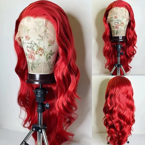 Parrucche lunghe rosse pizzo