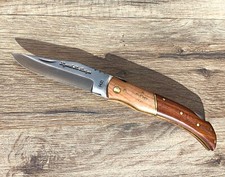 2263 Coltello tascabile serramanico da caccia manico legno teak e palissandro.