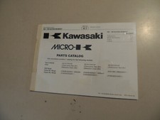 Parts catalog Kawasaki KLF300 B5-B7 1992-1994 catalogo ricambi manuale officina 
