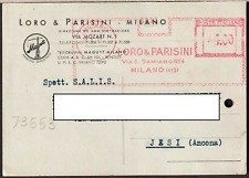 73553 - MILANO - CARTOLINA COMMERCIALE  LORO E PARISINI - AFFRANCATURA MECCANICA
