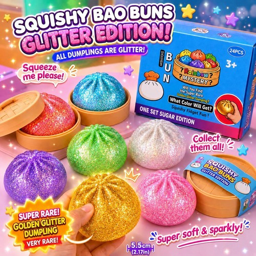 Bao bun dumpling glitter - dumpling,