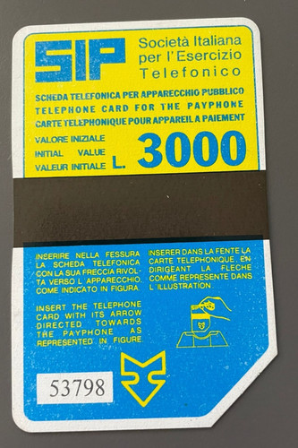 Scheda telefonica sida usata - telefonica,