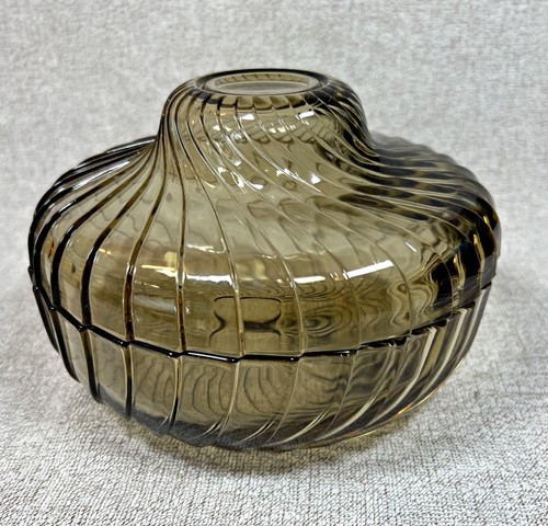 Vaso potiche vetro fumè - in,