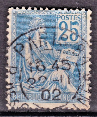 Timbre 1900 mouchon - mouchon, n°