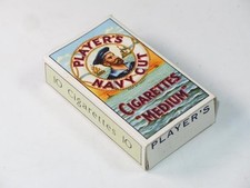 Pacchetto Di Sigarette Vuoto Navy Cut Vintage Del Giocatore (10) Anni '50