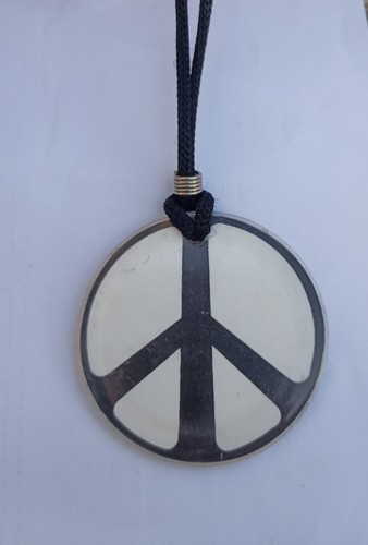 Collana ciondolo plastica pace - collana,