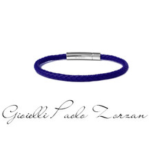 Bracciale Borsari in caucciu’ blu’ elettrico con chiusura a scatto BR-RALKA07TP
