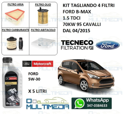 Kit tagliando filtri olio - kit,