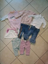 Set Abbigliamento Neonata 8 Pezzi Jeans Felpa Gonna Leggins 3/6/9