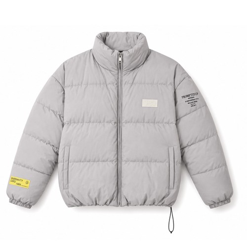 Giacca puffer grigio fuhi - , moda