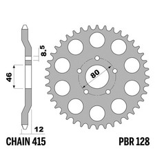 FANTIC MOTOR OASIS 1вЂ™S. 50 1984-1988 corona PBR passo 415 51 Denti Ferro