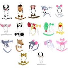 Set Cerchietto Coda Papillon Animali Donna Costume Travestimento Carnevale