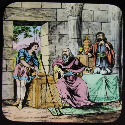 Glass magic lantern - lantern, slide
