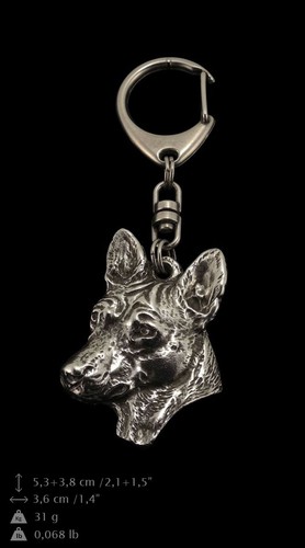 Basenji portachiavi art dog - basenji, art-dog