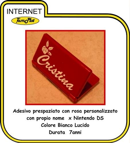 Adesivo nintendo rosa - adesivo, ds