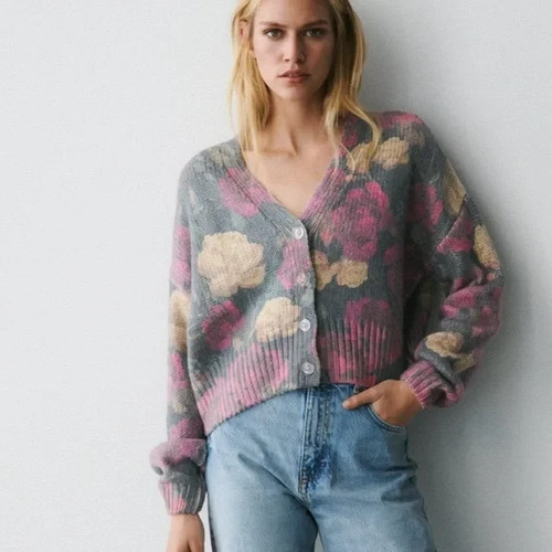 Zara cardigan jacquard - , in