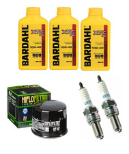 TAGLIANDO YAMAHA T-MAX 500 2008 BARDAHL XTC 10W40 FILTRO OLIO HIFLO CANDELE