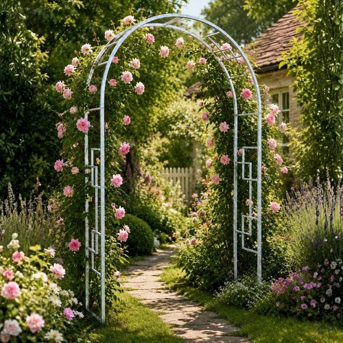 Arco rose zincato massiccio - rose,
