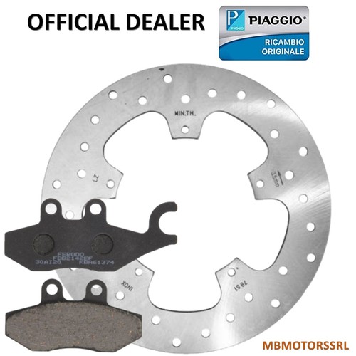Disco freno posteriore piaggio - disco,