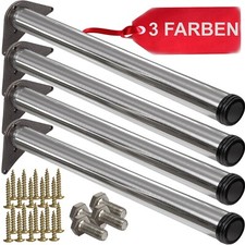 4 X Gambe Tavolo Acciaio Inox