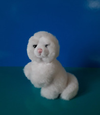 "TRUDI" mini peluche Gatto, colore bianco, altezza 11 cm.