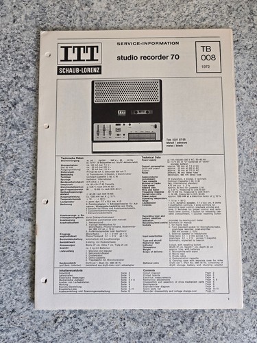 Manuale servizio originale - servizio,