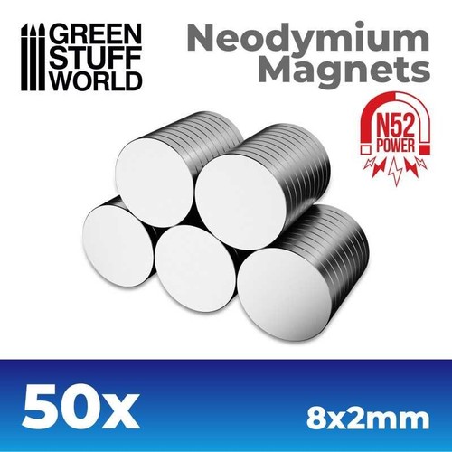 Magneti neodimio 8x2 50 - neodimio,