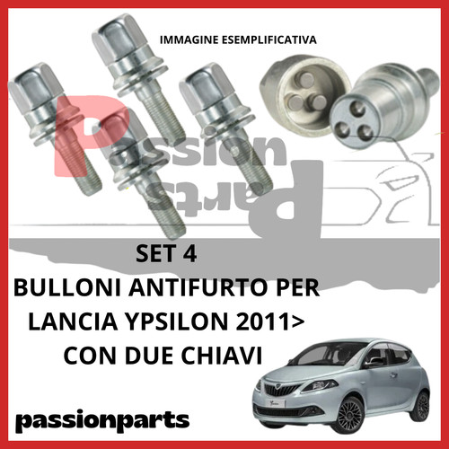 Kit bulloni antifurto cerchi - kit,