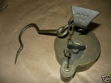 Lanterna spagnola ad olio  in ottone brunito funzionante ad olio per ex-minatori