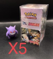 X5 Boites de protection / Crystal Box PVC pour Demi Display Pokémon