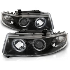 Fari Angel Eyes LED Nero per