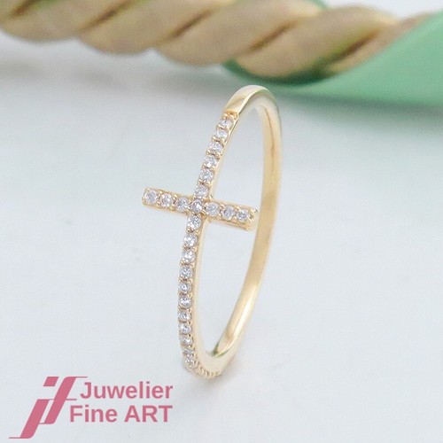 Anello croce brillante fine - anello,