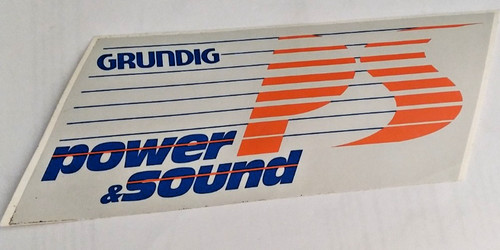 Vecchio adesivo grundig - grundig,