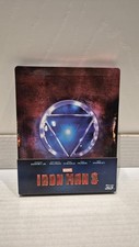 IRON MAN 3 BLURAY 3D + 2D STEELBOOK - ITA - ESP - ENG - COME NUOVO