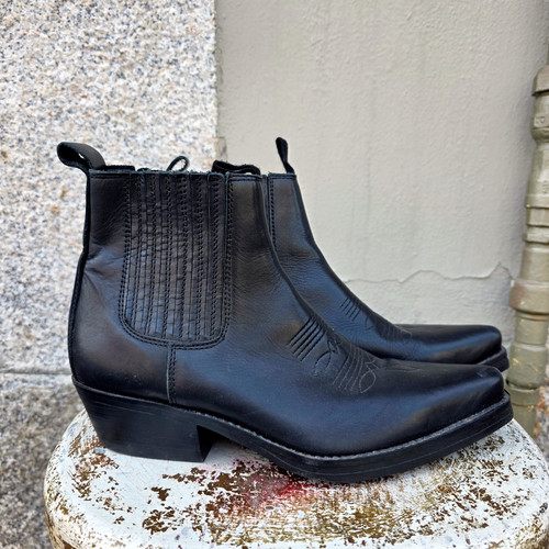 Stivale pelle basso texano - pelle,
