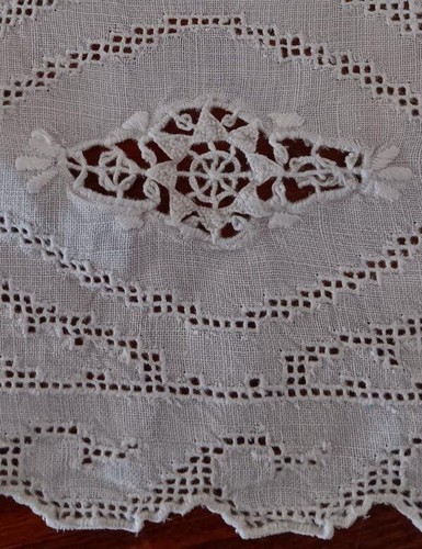 Tovaglia lino vintage ago - , e