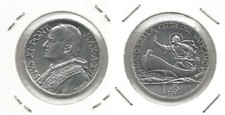 VATICANO - PIO XI - 5 Lire argento 1937