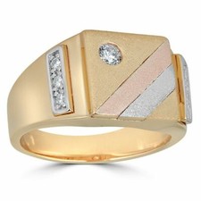 Uomo tricolore giallo 14 kt
