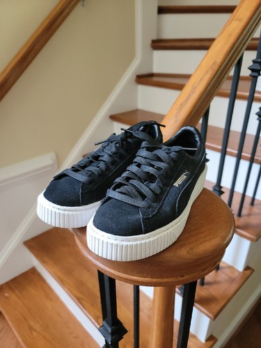 Puma womens black suede - womens,