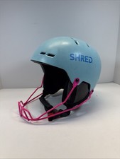 Casco da sci SHRED Totality NoShock blu rosa M 55-59 cm con mentoniera slalom