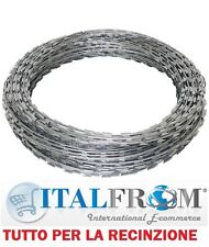Concertina Militare Zincata Diametro 60 cm Antintrusione per Recinzione Italfrom